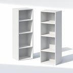 Furinno PASIR 8-Tier Closet Organizers and Storage, Open Shelf, Storage Organizer, 12-Inch Width, for Closet, Bedroom, White