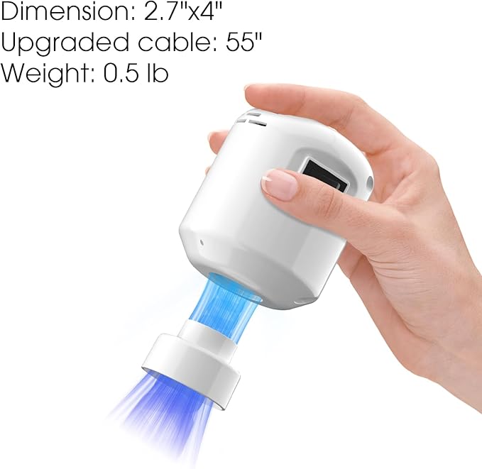 Vacuum Storage Bags Electric Air Pump, Dual-Interface Design Compatible With Various Vacuum Seal Bags For Clothing/Quilts/Blankets(white)