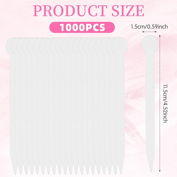 1000 Pcs Round Tip Perfume Test Strips Disposable Fragrance Strips White Perfume Paper Test Strips Fragrance Blotter Strips Essential Oils Test Card for Scents Aromatherapy Testing