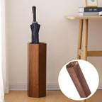 Umbrella Rack,Wooden Umbrella Bucket Entryway Umbrella Holder Freestanding Cane Stand Natural Color Decorative Umbrella Rack Tall Basket for Laundry