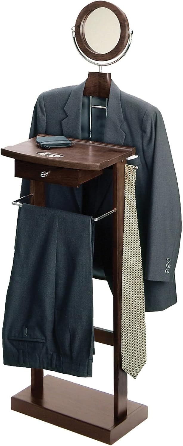 Winsome Wood Valet Stand With Wood Base, Dark Espresso (92155)