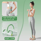 Foot Pedal Resistance Band,6-Tube Pedal Puller Resistance Rope,Yoga Elastic Exercise Bands, for Women Jump Fitness, Abdomen/Arm Weight/Waist/Leg Stretching Slimming Training