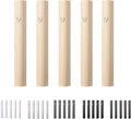 5 Pack Modern Aluminum Waterproof Mezuzah Case, Made in Israel, Fit up to 5" / 12cm Mezuzah Scroll, Easy Peel and Stick (Scroll Not Included)