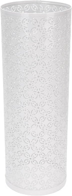 Metal Round Umbrella Stand Rack, FreeStanding Umbrella Holder for Entryway, Home, Office (White)