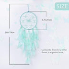 Pretty Jolly Dreamy Girls Butterfly Dream Catcher Wall Decor Fairy Green Feather Baby Dreamcatcher Handmade Home Décor Wall Hanging for Nursery Bedroom Girls Birthday Gift