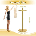 Round Garment Rack, Floor Standing Rotatable Clothing Rack, Portable Retail Display stand for Hanging Clothes Bedrooms Boutiques Commercial Shop Laundry Room