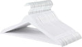 Amazon Basics Durable Wooden Clothes Hangers, 20-Pack, White