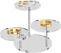 Round Acrylic Display Riser Stands, 3 Tier Jewelry Display Stands for Rings Earrings Mini Figurines 2 Pack(Clear)