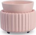VICTORIA AROMA Ceramic Wax Melt Warmer 3-in-1 Wax Warmer for Scented Wax - Electric Fragrance Burner for Home, Office, Bedroom - Gift & Décor（Pink）