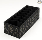 Fabric Drawer Organizer – Foldable Cloth Storage Box for Clothes, Closet, and Dresser Organization (Medium)