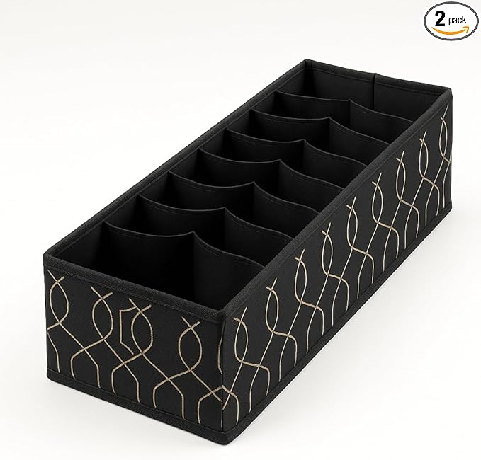 Fabric Drawer Organizer – Foldable Cloth Storage Box for Clothes, Closet, and Dresser Organization (Medium)