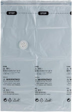 Vacuum Storage Bags for Clothing - NeatNest 6 Pack Flat Space Saver Bags, 3 Small+3 Medium, for Clothes, Towels, Sweaters, Dual Compression (Vacuum or Hand Press), Airtight and Reusable