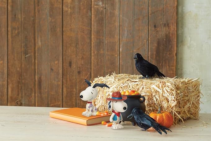 Enesco Peanuts by Jim Shore Snoopy Cowboy Miniature Figurine, 3.44 Inch, Multicolor
