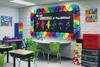 Fadeless Bulletin Board Paper, Fade-Resistant Paper for Classroom Decor, 48” x 12’, White Shiplap, 1 Roll