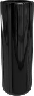 Red Lantern 24" Solid Black Porcelain Umbrella Stand