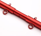 Red Portable Restore Spreader Bar, Exercise Guide Pilates Sports Aid Training Fitness Gear, Home Yoga Gym Kit with Fur Flocking Storage Bag