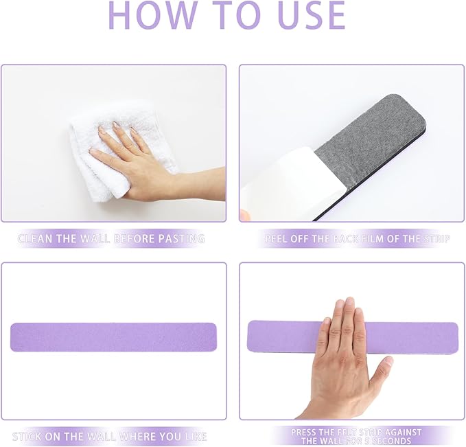 Bulletin Board Cork Board Cork Boards for Walls Cork Board for Office Pin Board Bulletin Boards for Walls (Light Purple)