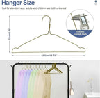 SPECILITE Wire Hangers 150 Pack, Metal Wire Clothes Hanger Bulk for Coats, Space Saving Metal Hangers 16.7 Inch Ultra Thin Non Slip with Groove, for Standard Size Suits, Shirts, Pants, Skirts-Bronze