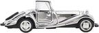 Alomejor Vintage Car Model, Retro Alloy Vehicle Toy with High Simulation Design for Home Decoration and Collectors Display (Style 2)