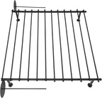 12-Tier Wall Mounted Scarf Rack, Scarf Display Rack, Towels Storage Hanger, Commercial Hijab Scarf Holder Organizer Space Saving for Retail Stores, Boutiques, Home (Black, 47in Width)