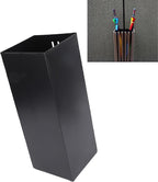 Umbrella Stand, Umbrella Holder for Entryway, Metal Square Umbrella Rack Organizer Freestanding, for Canes Walking Sticks (Black)