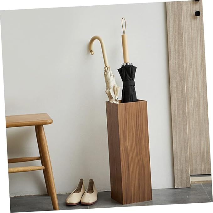 Folding Wooden Umbrella Stand for Home & Hotel - Space-Saving Design for Lobby & Garden - Durable Umbrella Holder for Reliable Storage
