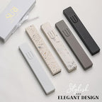SURI Mezuzah for Door with Scroll – 6 Inch Modern Mezuzah Case with Non Kosher Scroll Included, Fits up to 5” Scroll, Easy Adhesive Installation, Gift Box Included