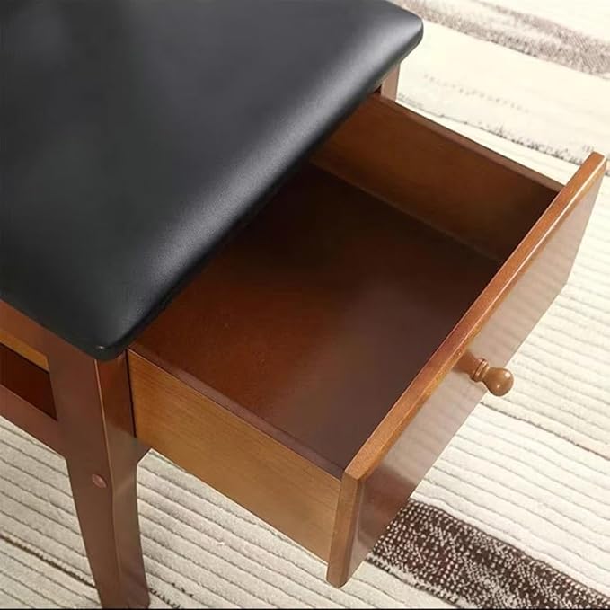Chair Valet, Freestanding Suit Valet Stands for Women and Men with Drawer Trouser Bar and Tie Bar Wooden Chair Valet Stand Accessory Clothes Organizer,Wooden，45.7 * 58.4 * 111.8cm