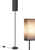 Floor Lamp, Pole Lamp with Foot Switch, Modern Standing Lamp Shade, Minimalist Freestanding Lamp (Bulb Not Included), for Living Room, Bedroom Office ETL Listed, Black B07LD05