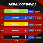 LEEKEY Resistance Bands, Exercise Bands with Handles,Pull Up Assist Bands - Band Set with Door Anchor - Bands for Working Out,Band for Men and Women Fitness Training,Home Workouts