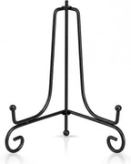 Artliving Plate Stands for Display, 7 Inch Black Iron Easel Plate Display Photo Holder Stand, Displays Picture Frames, Decorative Plates, Tablets and Art (2 pack)