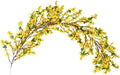 Artificial Forsythia Hanging Flowers 40 Inch Garland Decorative Natural Swag Winter Jasmine Yellow Flowers Silk Flowers Door Wall Flower Swag for Wedding Home Party