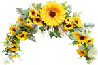 Generic Artificial Swag 23 Inch Wreath Garland for Outdoor Decoration?Garlands Front Door Wreath Home Decoration, Hanging Party Indoor Window Outdoor Lintel