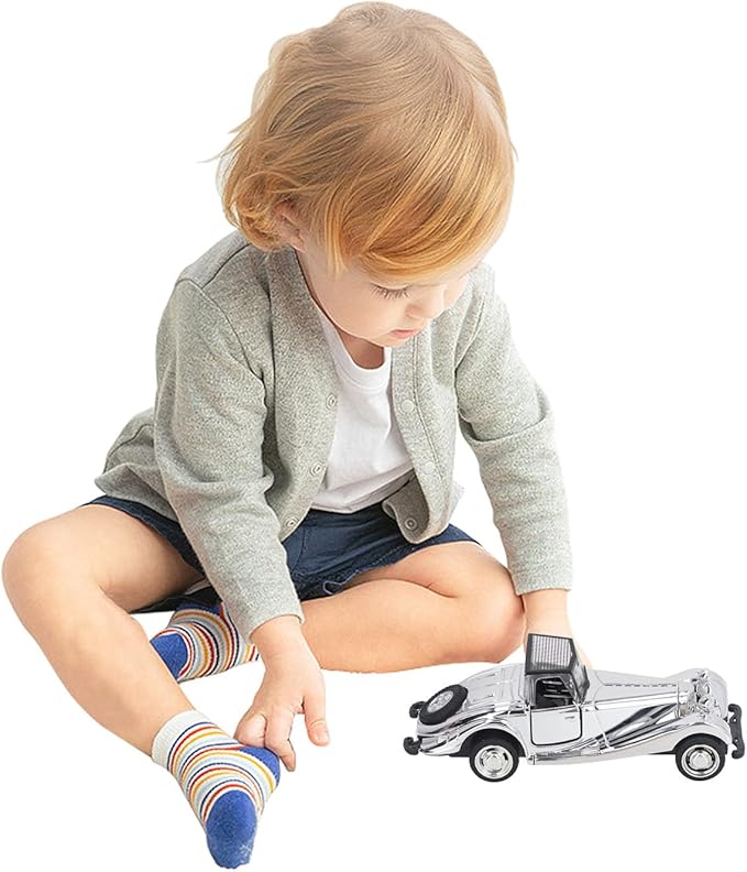 Vintage Car Model, 5.12 X 1.97inch Alloy Diecast Model Car, Collectible Cars with High Simulation Retro Details for Home Office Bar Shelf Display (Style 2)