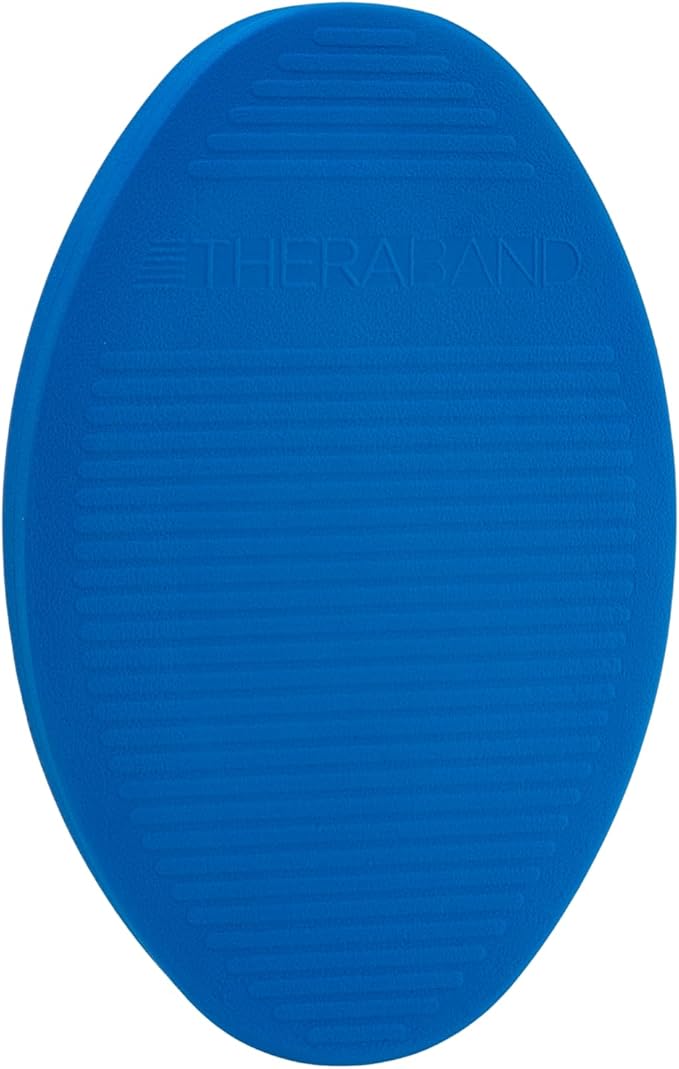 THERABAND Stability Trainer Pad, Intermediate Level, Soft, Blue Foam Balance Pad for Physical Therapy, Exercise Pad for Core Strength, Lightweight Non-Slip Balance Trainer, Portable Foam Pad for Home or Clinic Use