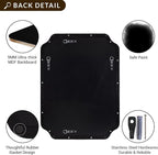 ANDY STAR 30x40 Inch Matte Black Mirror, Unique Rectangle Mirror for Vanity, Bathroom Mirror in Premium Stainless Steel Metal Thin Frame Deep 1’’, Large Wall-Mounted Mirror(Horizontal/Vertical)