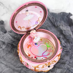 Classical Ballerina Music Box Collectible Mechanical Musical Box with Colorful Lights and Sankyo 18-Note Wind Up Signs of The Girl Heart Gift for Birthday Christmas(Swan Lake)
