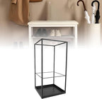 Umbrella Holder for Indoor Entryway, Large Metal Umbrella Stand with Removable Water Tray and Hooks, Umbrella Rack Storage for Home, Office, Hotel
