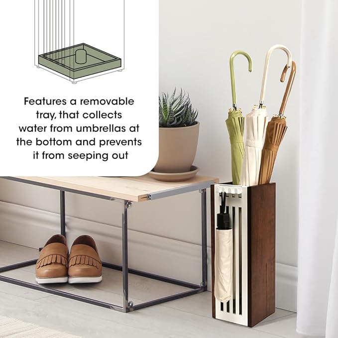 J JACKCUBE DESIGN Umbrella Stands - MK1405 (White)