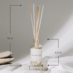 Sweet Water Decor Hello Fall Reed Diffuser Set - Hot Cider, Cinnamon, Cloves, Apple, and Nutmeg Fall Scented Diffuser - Scent Diffusers for Home, Fall Home Long Lasting Fragrance, Made in the USA