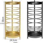 Umbrella Holder Luxury Umbrella Stand Rack for Entryway, Free Standing Metal Umbrella Holder, Round Umbrella Organizer Bin for Long Short Umbrella, Walk Stick, Home Office Indoor Umbrella holder for