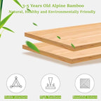 Foldable Shoe Rack, Bamboo Vertical Shoe Organizer Tall for Small Spaces. Multifunctional Narrow Shoe Shelf for Entryway, Closet, Corner, Bedroom, Hallway, Brown Color 7 Layers