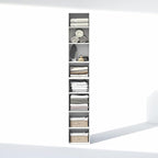 Furinno PASIR 8-Tier Closet Organizers and Storage, Open Shelf, Storage Organizer, 12-Inch Width, for Closet, Bedroom, White