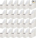 Limitliho 24 Pack White Cardboard Magazine File Holder for Desk, Shelves, Office or Home, Vertical Book Bins for Classroom and Library Use, 10.6'' H×10.2'' L ×3.5''W Folder Organizer Box