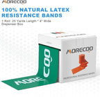 MORECOO Resistance Bands 25 Yard Roll, Level 1, 2, 3 Professional Latex Physical Therapy Band, Exercise Bands for Working Out, Pilates, Upper & Lower Body Exercises & Rehab