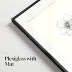 Framed Black and White Botanical Wall Art, Set of 4 Piece Vintage Minimalist Neutral Floral Prints Painting, Farmhouse Rustic Flower Artwork for Bedroom Living Room Fireplace Kitchen Walls, 11x14 Inch