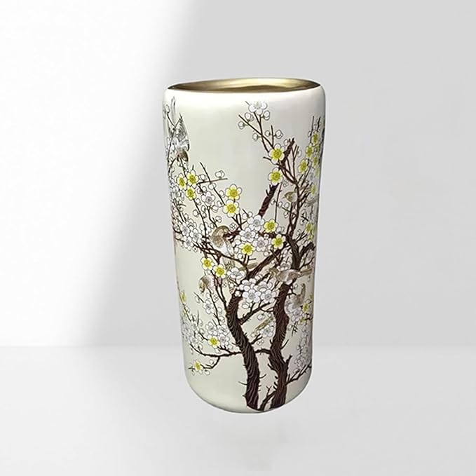 Ceramic Umbrella Stand Umbrella Holder For Entryway,Floor Standing Vase Storage Bucket(G)