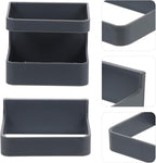 PRETYZOOM Self-adhesive Wall Mount Umbrella Stands Rack for Indoor Outdoor Gray Black 2 Pack