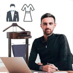 Suit Stands Butler Clothing Racks Wood Suit Valet Stand Clothes Rack with Base Floor Standing Suit Hanger Rack with Drawer, Top Tray,for Office Living Room Bed Room ﻿43X33.5X107CM(Brown)
