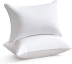 Oubonun 14 x 22 Pillow Inserts (Set of 2) - Lumbar Pillow with 100% Cotton Cover - Rectangle Square Interior Sofa Pillow Inserts - Decorative Pillow Insert Pair - White Couch Pillow